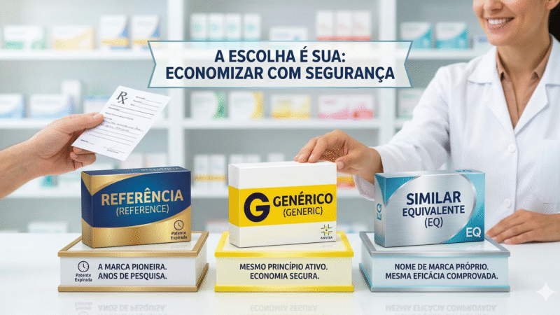 Genérico, Similar ou de Referência? O Guia Definitivo para Economizar sem Arriscar sua Saúde