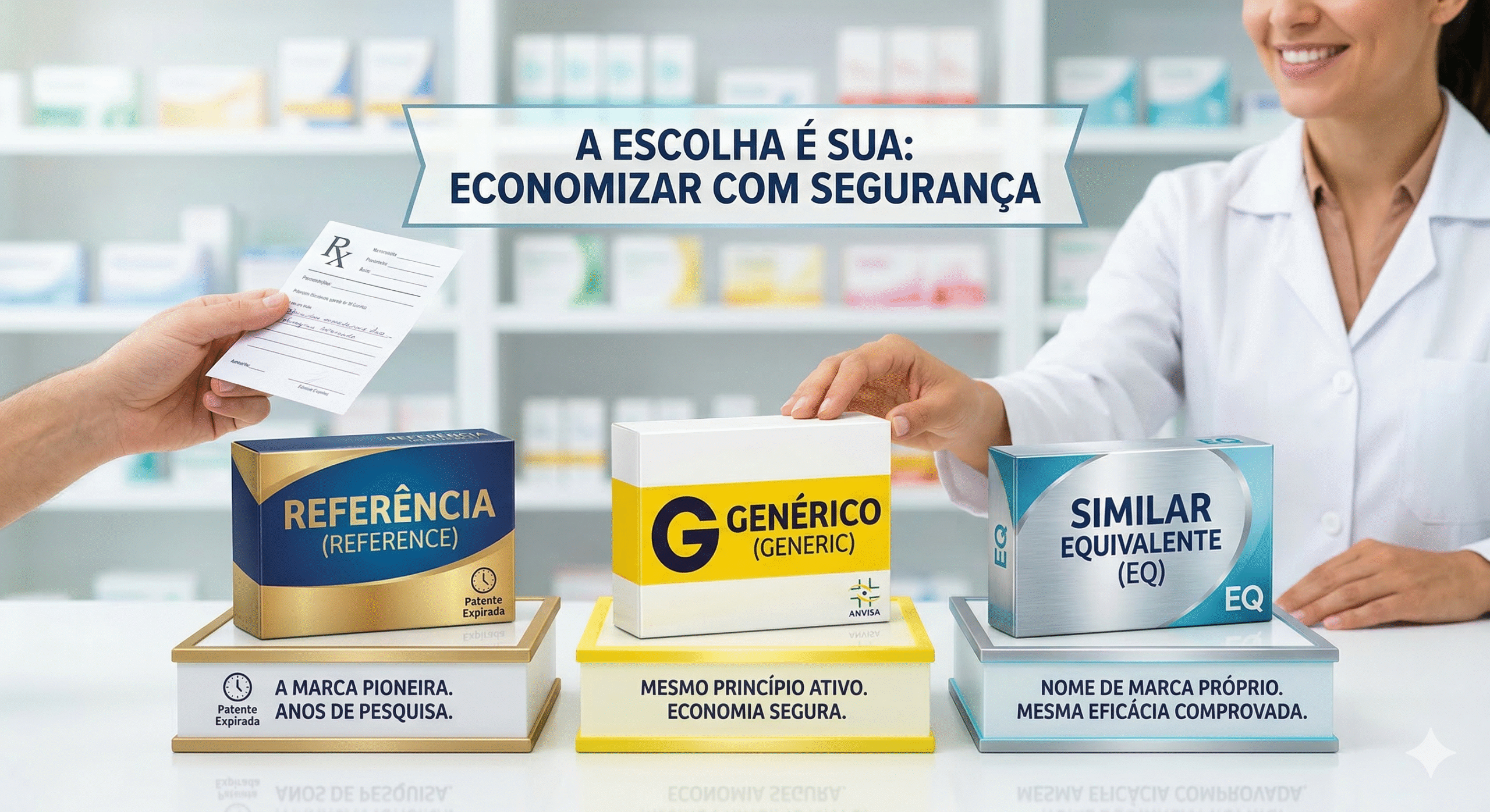 Genérico, Similar ou de Referência? O Guia Definitivo para Economizar sem Arriscar sua Saúde