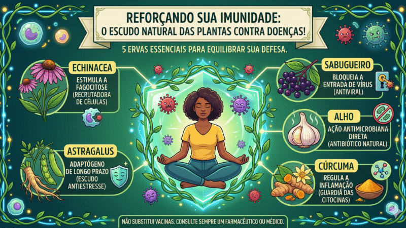 Reforçando Sua Imunidade: O Escudo Natural que as Plantas Oferecem Contra Doenças!