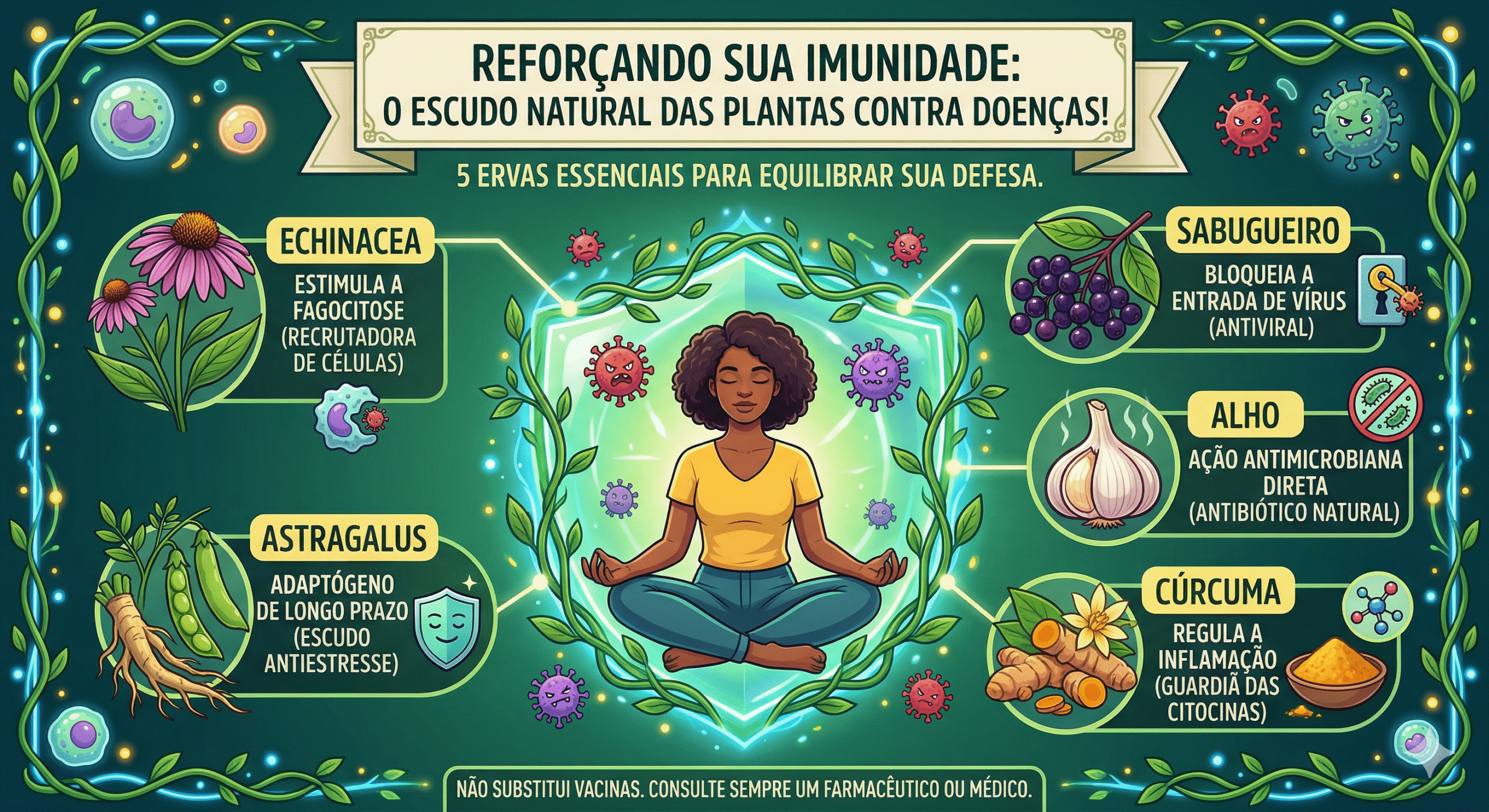 Reforçando Sua Imunidade: O Escudo Natural que as Plantas Oferecem Contra Doenças!