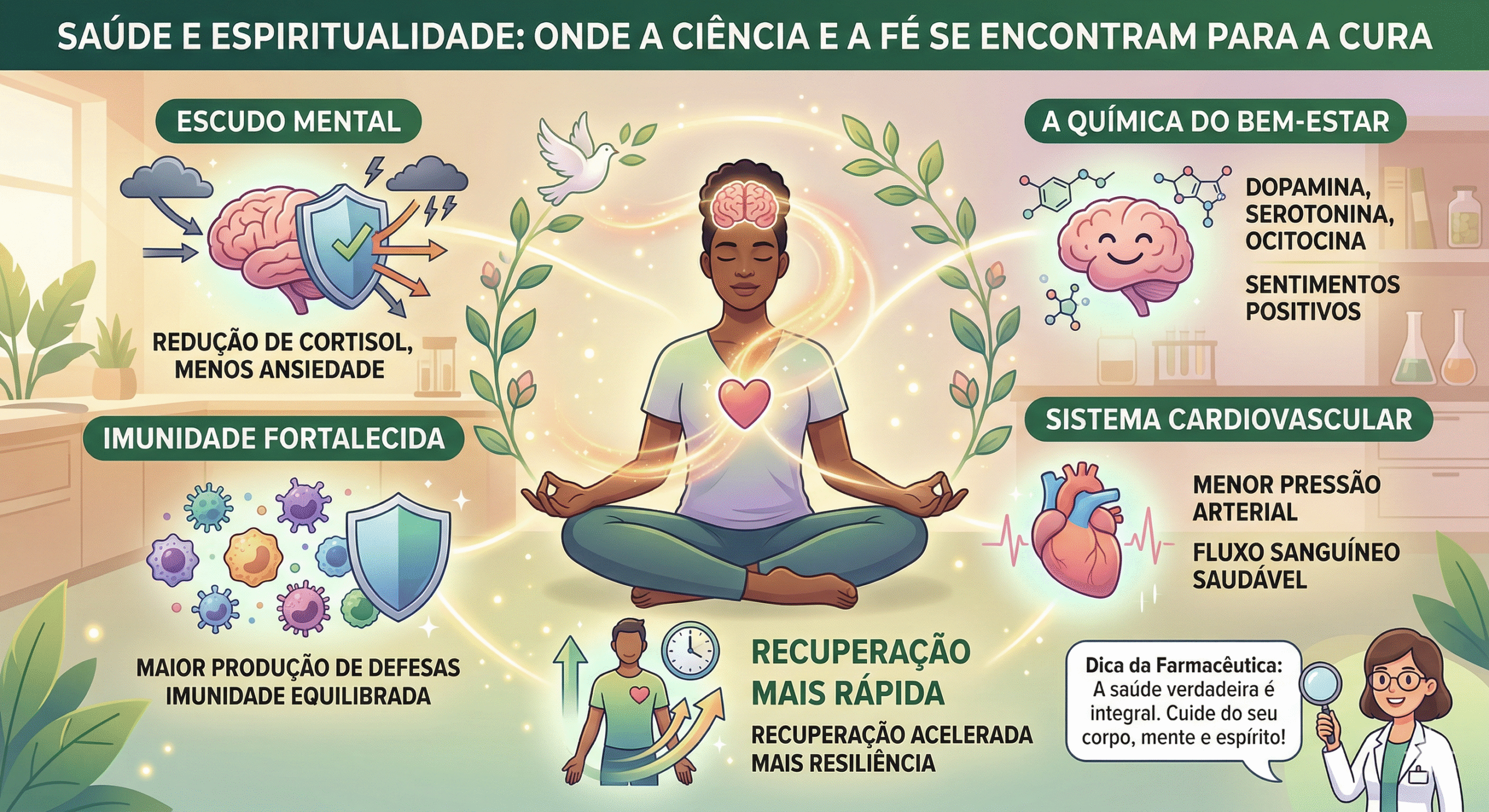 Saúde e Espiritualidade: Onde a Ciência e a Fé se Encontram para a Cura